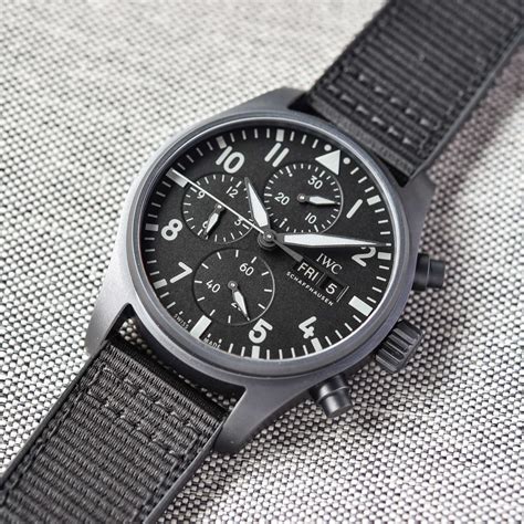 iwc cinturini|iwc ceratanium top gun.